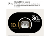 Auriculares True Wireless - LG BUDS, 30 h, Resistencia al agua IPX4, Cancelación de ruido,  Blanco