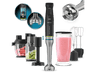 Batidora de mano - Cecotec Katana 15 TotalDestroy Full B, 1500 W, 8 cuchillas, 21 velocidades, Turbo, Set completo, Brazo XL, Black