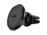 Soporte de móvil para coche - Baseus Magnetic Car Mount, Universal, Magnético ultrapotente, Para rejilla de ventilación, Rotación 360º, Negro