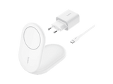 Cargador móvil inalámbrico - Belkin WIB007VFWH, Compatibilidad con Dispositivos que funcionen Estándar Qi2, 15W, Blanco