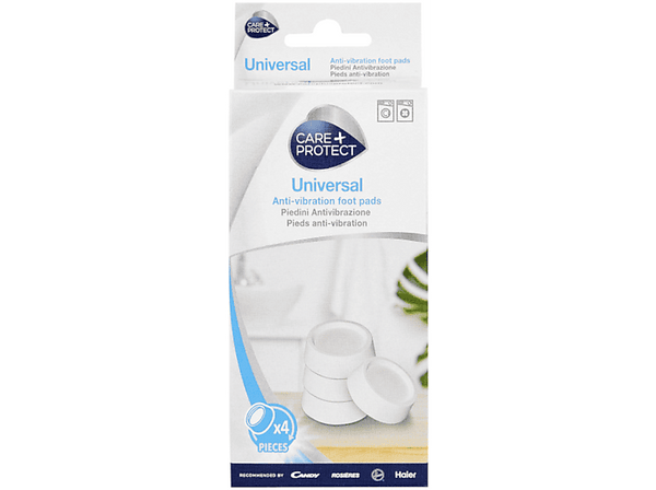 Accesorios lavadora - Care + Protect CAF1001,  patas de goma antivibración, Blanco