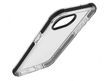Funda móvil - CellularLine TETRA, Apple, Para iPhone 16e, Transparente y Negro