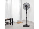 Ventilador de pie - Taurus Boreal 16CR, 50 W, Panel digital, 130 cm, 3 velocidades, Sistema de oscilación e inclinación. Silencioso 60 db, Negro