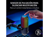 Micrófono - Razer Seiren V3 Chroma, USB, Iluminación reactiva para juegos y streaming con tecnología Razer Chroma RGB, Negro