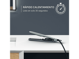 Plancha de pelo - Rowenta Thermoglide SF5120, Titanio, Tecnología iónica 240 v, 5 temperaturas, 170°C a 230°C, Rápido calentamiento, Verde