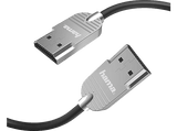 Cable HDMI - Hama Ultra-Slim, Tipo-A, 1m, PC-TV, Ultra HD 4K, Plata
