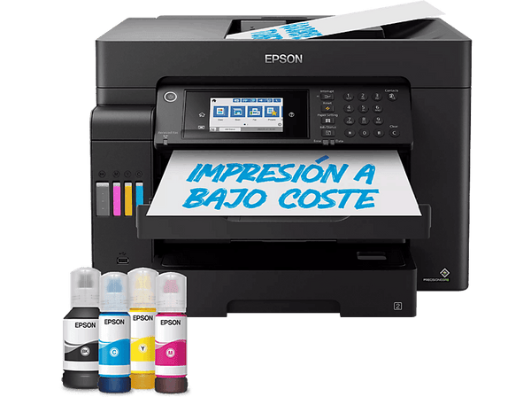 Impresora tinta - Epson EcoTank ET-16655, Multifunción, Pantalla Táctil, A3, Wi-Fi, Negro