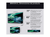 TV OLED 77 - Sony Bravia 8, 4K HDR, Google Smart TV 2024,  Gaming PS5, IMAX Enhanced, Dolby Atmos/Vision, Chromecast, Apple Airplay, 120Hz, 77XR80