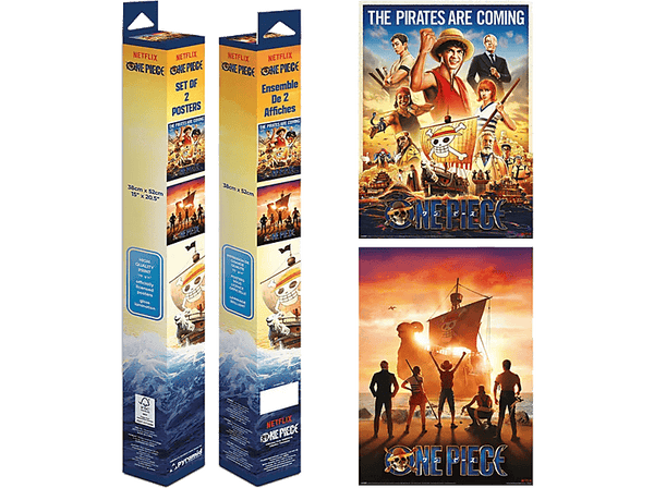 Póster - Pyramid International One Piece. Carteles de portadas, 2 pósters, 52 x 38 cm