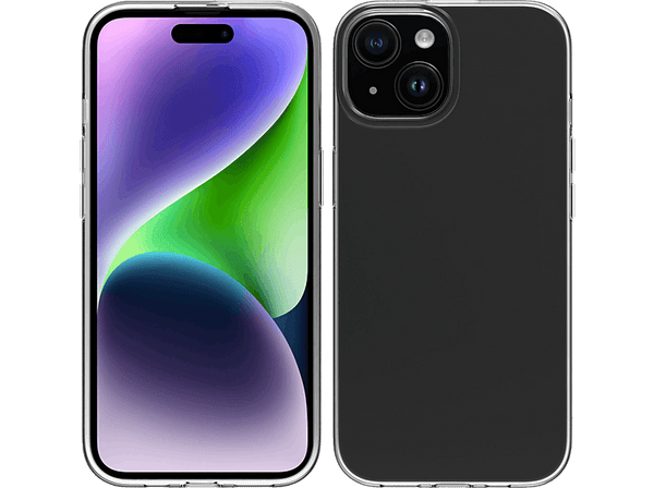 Funda - Muvit for Change, Para iPhone 15, Materiales reciclables, Transparente