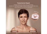 Máscara LED - Cecotec FaceCare LÜM Ice, 9 luces LED, Infrarrojos, 112 LED, 448 chips LED, IceTech, Silicona médica, 210 min de autonomía, Blanco