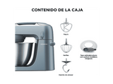 Robot de cocina - Amasador de repostería Kenwood Go KZM35.000GY, 800 W, 4 l, 6 velocidades + Función Pulse, Azul Tormenta