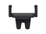 Soporte de móvil para coche - Baseus Steel Cannon 2, Universal, Para rejilla de coche, Clip doble con revestimiento de silicona, Rotación 360º, Negro