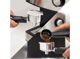Cafetera express - Ufesa CE7240, 20 bar, 850 W, 1.6 L, Manual, Función calienta tazas, Plata y Negro