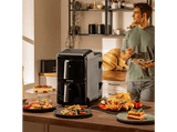 Freidora de aire - Cecotec Cecofry DuoLevel 12000 Window, 12 L, 2 cubetas 6 L, 3000 W, 10 programas, Sync, Match, Táctil, Negro