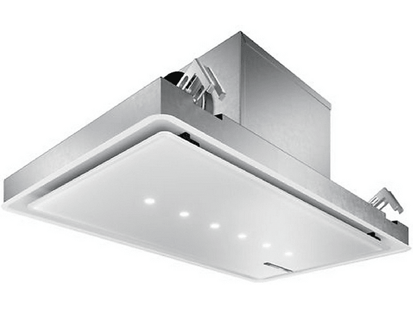 Campana grupo filtrante - Bosch DRC99PS20, Decorativa, Isla, 5 velocidades, 268 W, 640 m3/h, 41 dB, Control remoto, LED, Inox