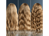 Rizador - Rowenta Twist Curl CF4620, 3 tamaños en 1, Barril ajustable en forma de L, 4 temperaturas, 150 °C a 210 °C, Revestimiento cerámico, Negro