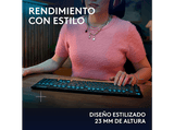 Teclado gaming - Logitech G G915 X Lightspeed, Inalámbrico, RGB, Conectividad tri-mode, Keycontrol, Interruptores mecánicos GL, Personalizable, Negro