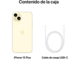 Apple iPhone 15 Plus, Amarillo, 512 GB, 5G, 6.7  Pantalla Super Retina XDR, Chip A16 Bionic, iOS