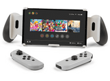 Accesorios Nintendo Switch - Ardistel GAME TRAVELER® GoPlay Gripstand NNS93: Soporte, Funda para tarjeta y Gamuza, Blanco