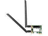 Adaptador Wi-Fi - D-Link DWA-582, WiFi AC1200 PCI-Express, Antenas Alta Ganancia, Compatible Windows, Linux, Negro