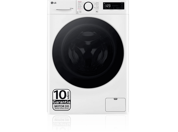 Lavadora secadora - LG F4DR6010A1W, 10 kg / 6 kg, 1400 rpm, 12 programas, AI Direct Drive™, TurboWash™360˚, Blanco