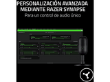 Micrófono - Razer Seiren V3 Mini, Cable USB tipo A a tipo C, Condensador supercardioide, Negro