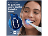 Cepillo eléctrico - Oral-B iO 6s, Pack doble, 5 modos, Seguimiento con app, Pantalla interactiva, Sensor de presión, Estuche de viaje, Blanco y rosa