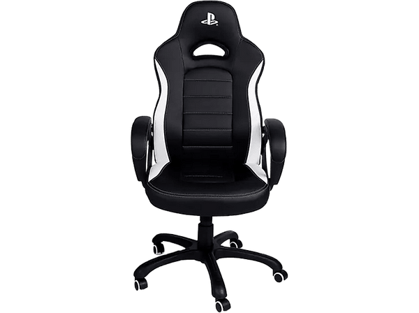 Silla gaming - Nacon PS4 CH-350ESS, Ajustable, 5 ruedas, Licencia de Sony, Reposabrazos, Negro