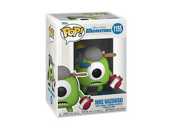 Figura Funko Pop! - Mike with Mitts, Disney Monsters Inc. 20th, 9.5 cm, Vinilo, Verde