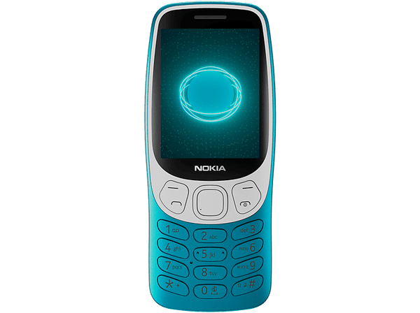 Móvil - Nokia 3210, Azul, 128MB Capacidad Memoria, 64MB RAM, 1450mAh, S30+, 2.4” QVGA, Bluetooth, Radio, MP3