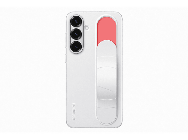 Funda - Samsung Standing Grip con soporte, Para Samsung Galaxy S25 Plus, Blanco