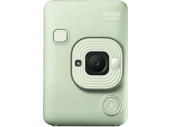 Cámara instantánea - Fujifilm Instax Mini LiPLay, 86 mm x 54 mm, Imágenes JPEG, 2560 × 1920 píxeles, Matcha Green