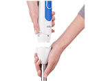 Batidora de mano - Braun Minipimer MultiQuick 3 MQ3035WH Sauce, 700W, Vaso de 0.6 l, PowerBell Plus, 2 Velocidades, 2 accesorios+Picadora, Blanco