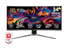 Monitor gaming - MSI MPG 341CQPX QD-OLED, 34.18" UWQHD, 240 Hz, 0.03 ms GTG, OLED, Curvo, G-Sync Compatible, DisplayHDR True Black 400, Negro