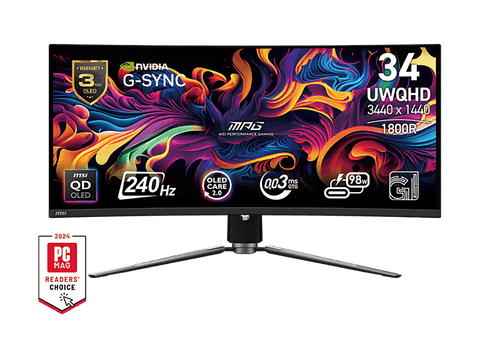 Monitor gaming - MSI MPG 341CQPX QD-OLED, 34.18