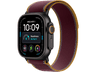 Apple Watch Ultra 4 (2026), GPS+CEL, 49mm, Caja de titanio Negro, Correa Trail Loop Burdeos, Talla S/M, Siri AI