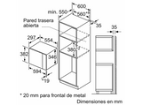 Microondas integrable - Balay 3CG5172B2, Grill, 800W, 20 L, 5 potencias, Control deslizante, Aquálisis, Blanco