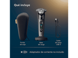 Afeitadora eléctrica - Philips i9000 X9002/10, SkinIQ IA, Levanta y Corta Triple Acción, Cabezal 360°, Uso Seco y Mojado, 50 min, Hydro SkinGlide