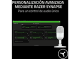 Micrófono - Razer Seiren V3 Mini, Cable USB tipo A a tipo C, Condensador supercardioide, Blanco