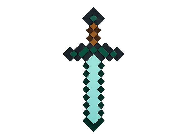 Lámpara - Funko Minecraft Espada de diamante, LED, Tres modos luz, Licencia oficial Minecraft
