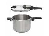 Olla express - Jata HOLL2228, 24 cm, 8 litros, 3 sistemas de seguridad, Inox