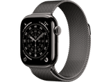 Apple Watch Series 11 (2025), GPS+CEL, 46 mm, Caja de titanio Pizarra, Correa Milanese Loop Pizarra, M/L, Calidad del sueño, 24h Autonomía