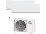 Aire acondicionado Split 2 x 1 - Fujitsu ASY25U2MI-KN (W) UE40, 2150 fg/h, Wi-Fi, Blanco