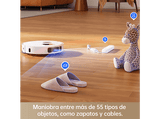 Robot aspirador - Dreame L10s Plus Ultra Heat, 7000 Pa, 220 min Autonomía, Eleva las Mopas 10.5 mm, Blanco