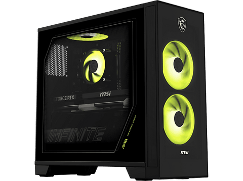 PC gaming - MSI MAG Infinite S AI 2NVM5, Intel® Core™ Ultra 5 225F, 32 GB RAM, 1TB SSD, GeForce RTX™ 5060 Ti, Sin sistema operativo, Negro