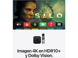 Apple  TV 4K (4ª generación), 128 GB, 4K, WiFi 7, Reproductor multimedia, Mando Siri remote, Bluetooth 6, Negro