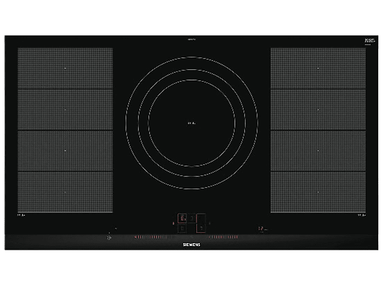 Placa inducción - Siemens EX975LVV1E, 3 zonas, 32 cm, Negro