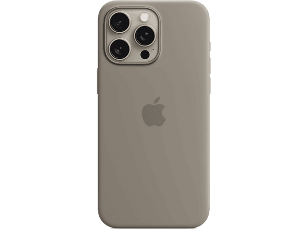 APPLE Funda de silicona con MagSafe para iPhone 15 Pro Max, Arcilla