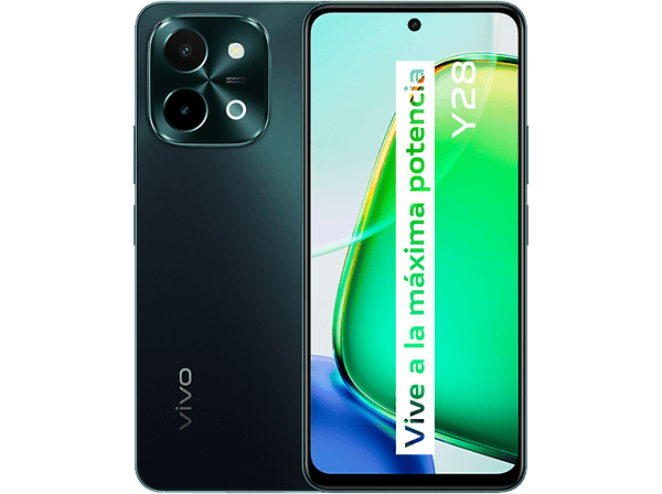 Móvil - vivo Y28, Agate Green, 128 GB, 4 GB RAM, 6.68 " LCD HD+, Mediatek Helio G85, 6000 mAh, Android